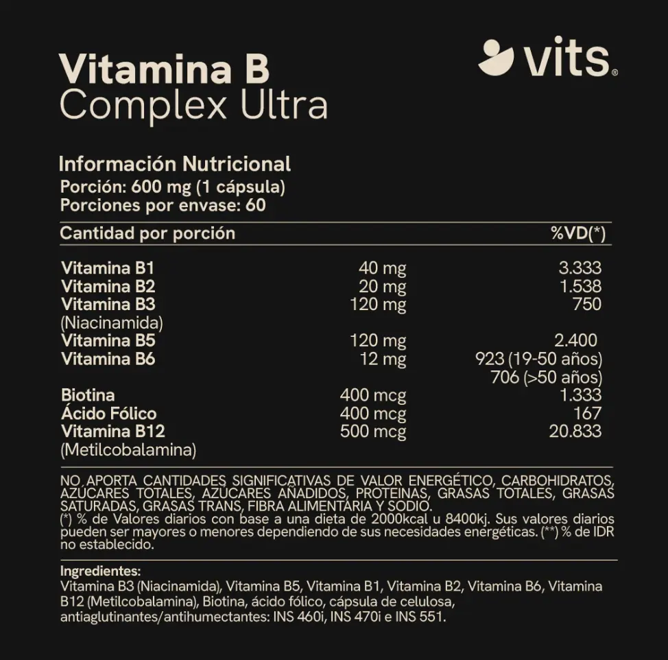 VITAMINA B Complex . VITS